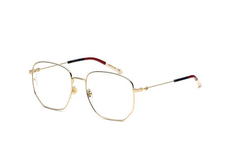 occhiali gucci gg03965|Gucci GG0396O 002 Eyeglasses in Gold .